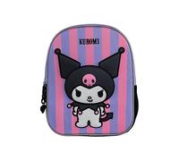 TOYBAGS Zaino prescolare Kuromi 3D - Cinghie regolabili per comfort tutto il giorno - Interno completamente foderato e personalizzato - Personaggio 3D - 30 X 24 X 8 CM