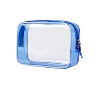 Zaino Trasparente 1pc borse for trucco da donna in PVC borsa cosmetica trasparente custodia for bellezza cerniera trasparente organizzatore da viaggio custodia da bagno da toilette(Blue)