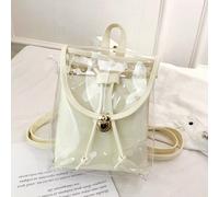 Zaino trasparente a doppio strato Borsa color caramella per viaggio estivo da