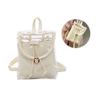 Zaino trasparente a doppio strato Borsa color caramella per viaggio estivo da