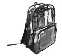 Zaino Trasparente in Pvc, Unisex, Grande Capacità | Accesso Rapido Agli Oggetti, Spallacci Ergonomici, per Scuola, Palestra, Stadio e Uso Quotidiano