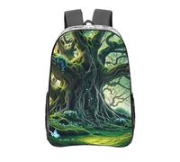 Zaino trasparente resistente in PVC trasparente, grande borsa trasparente per viaggi, lavoro, concerti, stampa sogni incantati 40,6 cm