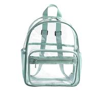 Zaino trasparente trasparente - Borsa per libri di grande capacità | Zaino trasparente per bambini, adolescenti, ragazzi, ragazze e adulti, perfetto per la scuola o l'uso quotidiano