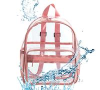 Zaino trasparente trasparente - Borsa per libri di grande capacità | Zaino trasparente per bambini, adolescenti, ragazzi, ragazze e adulti, perfetto per la scuola o l'uso quotidiano