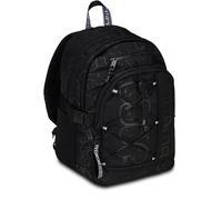 Zaino Triplo Scomparto Mitama Black Cracks con Tasca porta PC, Nero , Scuola