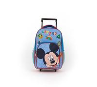Zaino Trolley Asilo Azzurro Zainetto a Ruote con la Magia di Topolino