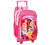 Zaino Trolley Con Ruote Disney Princess Rosa Valigia Bagaglio A Mano
