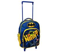 Zaino trolley con tasca frontale Batman borsa per la scuola asilo materna zainetto 30 cm con ruote e manico allungabile