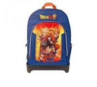 DRAGON BALL - Zaino Con Trolley Staccabile e Regolabile in Altezza, con Manico e Spallacci a Scomparsa, Ampio Vano e Tasca Frontale a Zip - Bambina e Bambino Zaino Scuola 32x52hx23 cm