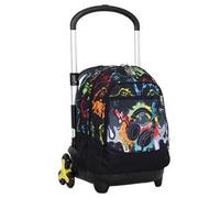 Zaino Trolley Flex 3Wd Yub Flashy Sign, 42 x 56 x 34 cm - Nero