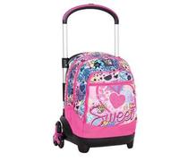 Zaino Trolley Flex 3Wd Yub Magishade, 42 x 56 x 34 cm - Rosa