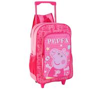 Zaino Trolley Rosa Peppa Pig Per Bambini Valigia Bagaglio A Mano