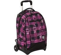ZAINO TROLLEY SCUOLA STACCABILE JACK URBAN CHECK YUB By SEVEN Pink