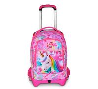 ZAINO TROLLEY SJ SEVEN JACK 3 RUOTE FLYUNICORN GIRL