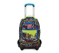 ZAINO TROLLEY SJGANG gang born to fun boy zaino trolley jack 3 r JET BLACK ND s