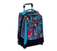 ZAINO TROLLEY YUB MURALES BOY BLU FANTASIA RAGAZZI SCUOLA VIAGGI