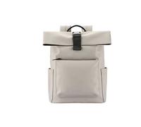 Tucano, Gommo Rolltop Zaino Porta PC per MacBook Pro 13" e Laptop 14" in Materiale Gommato, Zaino Lavoro Uomo Donna con Chiusura Arrotolabile, Tasca Imbottita e Fascia Trolley, Grigio