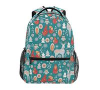 Zaino unisex con panda kawaii in giorno di pioggia, borsa da viaggio per computer portatile, borsa da viaggio per lavoro, cervo invernale, gufo, volpe, zaino per la scuola