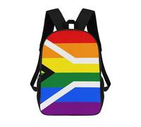 Zaino unisex con stampa bandiera del Sud Africa, 43 cm, zaino da viaggio per computer portatile, per donne e uomini