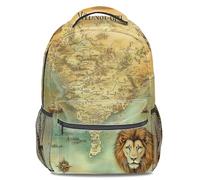 Zaino unisex con stampa di mappa di Narnia fantasy, stile vintage, 40,6 cm, Stampa 2, L