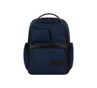 Piquadro Wollem Zaino porta pc blu scuro, poliestere, uomo