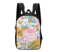 Zaino Various Flowers Printed Zaini Grande Zaino Da Scuola Leggero Backpack Per Computer Outdoor Viaggio