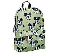 Zaino Verde | Topolino | Disney Mickey Mouse | 33 x 25 x 10 cm | Borsa Bambini