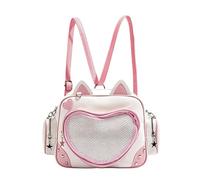 Zaino | Versatile divertente borsa a tracolla con gatto - Zaini gatto trasparente borsa da viaggio per ufficio, lavoro, università, campeggio, escursionismo, attività