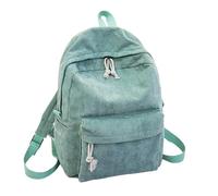 Zaino Versatile in Pile per la Scuola Superiore, Stile College, Ackpack Student (Green, One Size)