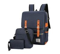 zaino viaggio Zaino for computer di grande capacità, borsa da lavoro alla moda, borsa da viaggio for il tempo libero all'aperto con porta USB esterna, zaino resistente all'acqua zainetto(Blauw)