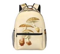 Zaino vintage con funghi commestibili, stile casual, 29 x 40 x 20 cm, zaino per computer portatile, per viaggi, escursionismo, campeggio, palestra