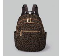 Zaino vintage da donna con stampa leopardata, perfettamente abbinabile agli accessori per lo zaino, essenziale per il ritorno a scuola, zaino preppy per la scuola, borsa con stampa cheetah alla moda p