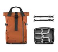 WANDRD PRVKE 21L Sedona Orange Photo Bundle V4 Zaino Fotografico con Cube V2 Incluso