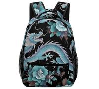 Zaino Wolight Blue Flowers Cool Dragons Florals Daypack Trekking Zaini Leggero Backpack Per Escursioni Outdoor Campeggio