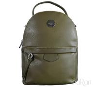 Zaino Zainetto Donna Eco Pelle Borsa Scuola Cerniera Tasca Spalla Viaggio Verde