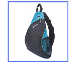 Zaino zainetto monospalla uomo donna piccolo Manhattan porta pc e tablet tessuto