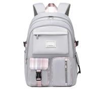 Zaino - Zaino scuola , zaino classico per adulti | Borsa per libri per studenti delle scuole superiori, borsa per laptop Harajuku Plaid JK Campus per viaggi di lavoro u, grigio, Se référer au