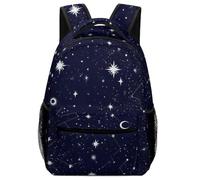 Zaino Zodiac Constellation Galaxy Starry Night Stars Glow In The Dark Midnight Daypack Trekking Backpack Resistente Zaini Per Scuola Outdoor Escursioni