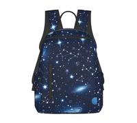 Zaino Zodiac Constellation Galaxy Starry Night Stars Glow In The Dark Midnight Zaini Resistente Backpack Unisex Daypack Per Office Viaggio Outdoor