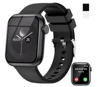 zaisia Smartwatch Uomo Donna, 1.85" Orologio Smartwatch con Chiamare/Rispondere, Molteplici Modalità Sportive con Contapassi/Sonno/Cardiofrequenzimetro, IP68 Smart watch per Andorid iOS