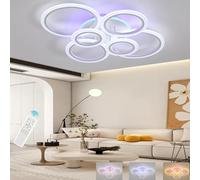 ZAITINZ Plafoniera LED Soffitto 70W 6 Anelli Moderna Dimmerabile Lampadario