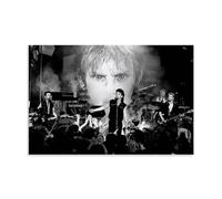 ZAJSGPUR Stampa artistica da parete su tela, motivo Rock Legend U2, con scena di concerto, poster decorativo moderno, per camera da letto, per camera da letto (50 x 75 cm)