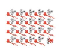 ZAJYZZF 5-30 Set M6 Raccordi for ingrassatori Idraulici in Ferro e Zinco Raccordi for ingrassatori Dritti/angolari di 45/90 Gradi(20pcs 90 Degree)