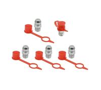 ZAJYZZF 5-30 Set M6 Raccordi for ingrassatori Idraulici in Ferro e Zinco Raccordi for ingrassatori Dritti/angolari di 45/90 Gradi(5pcs Straight)