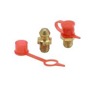 ZAJYZZF 5-30 Set M6 Raccordi for ingrassatori Idraulici in Ottone e Zinco Raccordi for ingrassatori Dritti/angolari di 45/90 Gradi con Tappo Antipolvere(Brass,20Set 90 Degree)