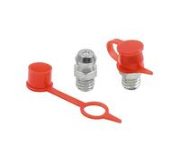 ZAJYZZF 5-30 Set M6 Raccordi for ingrassatori Idraulici in Ottone e Zinco Raccordi for ingrassatori Dritti/angolari di 45/90 Gradi con Tappo Antipolvere(Zinc,30Set 90 Degree)