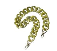 ZAJYZZF Accessorio for Borsa da Donna alla Moda, Parti Staccabili, Catena di Ricambio, Tracolla di Lusso in Resina Bianca e Verde, da Donna, in Acrilico(Green 60cm)