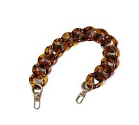 ZAJYZZF Borsa da Donna alla Moda, Accessorio a Catena in Resina acrilica ambrata, Tracolla di Lusso, Pochette da Donna, Borsa a Tracolla(40cm-02)