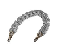 ZAJYZZF Borsa da Donna Fai da Te, Accessorio alla Moda, Catena Trasparente, Staccabile, in Resina Solida, Tracolla di Lusso, Pochette da Donna, Borsa a Tracolla(40cm-01)