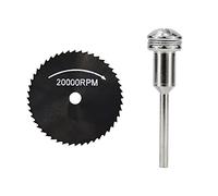 ZAJYZZF Lama for HSS da 1 pz 22-60 mm con mandrino da 3,175 mm for Il Taglio di Legno/Metallo Mini Set di Lame for Circolare Disco da Taglio for Legno, 50 mm(44mm)